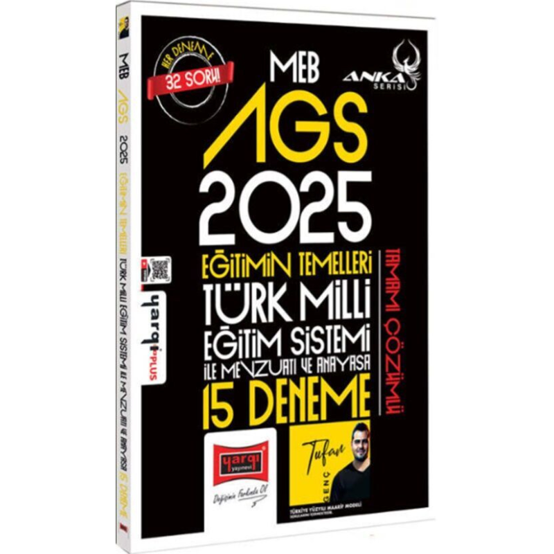 2025 MEB-AGS Eğitimin Temelleri, Türk Milli Eğitim Sistemi İle Mevzuatı ve Anayasa 15 Deneme Çözümlü Anka Serisi Yargı Yayınları