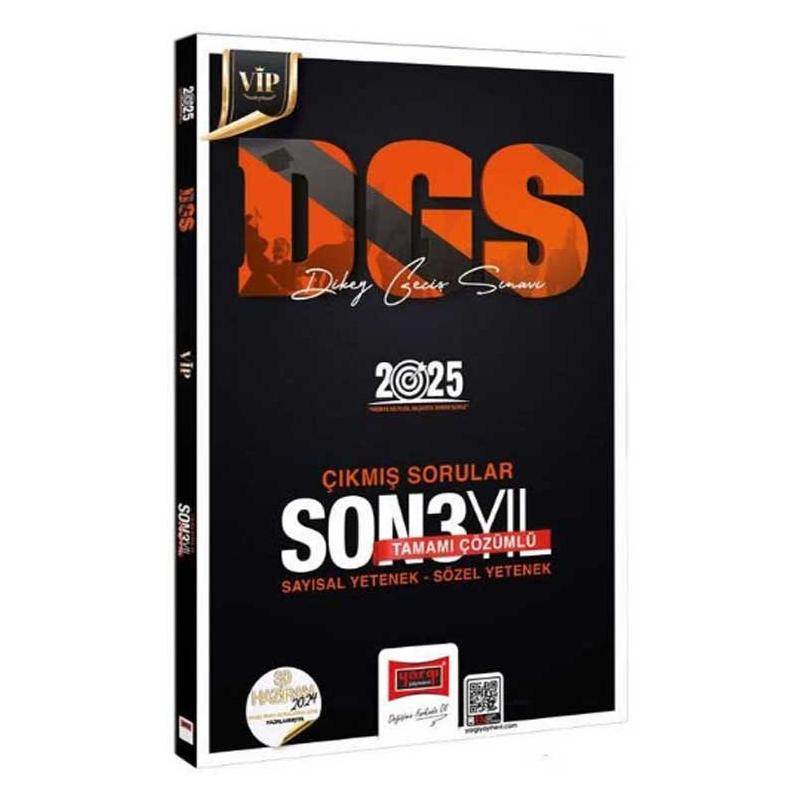 2025 DGS VİP Sayısal Sözel Yetenek Tamamı Çözümlü Son 3 Yıl Çıkmış Sorular Yargı Yayınları