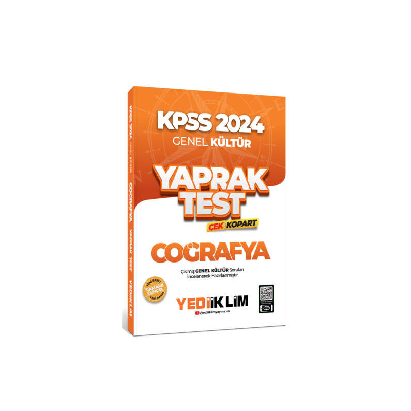 2024 KPSS Genel Kültür Coğrafya Çek Kopart Yaprak Test