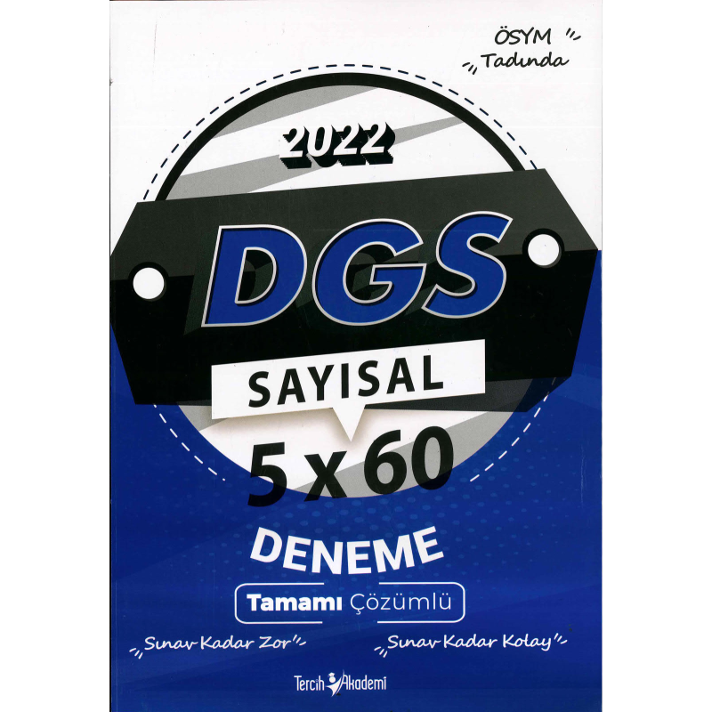 DGS SAYISAL 5x60 DENEME ÇÖZÜMLÜ