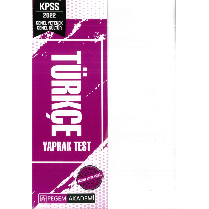 TÜRKÇE YAPRAK TEST