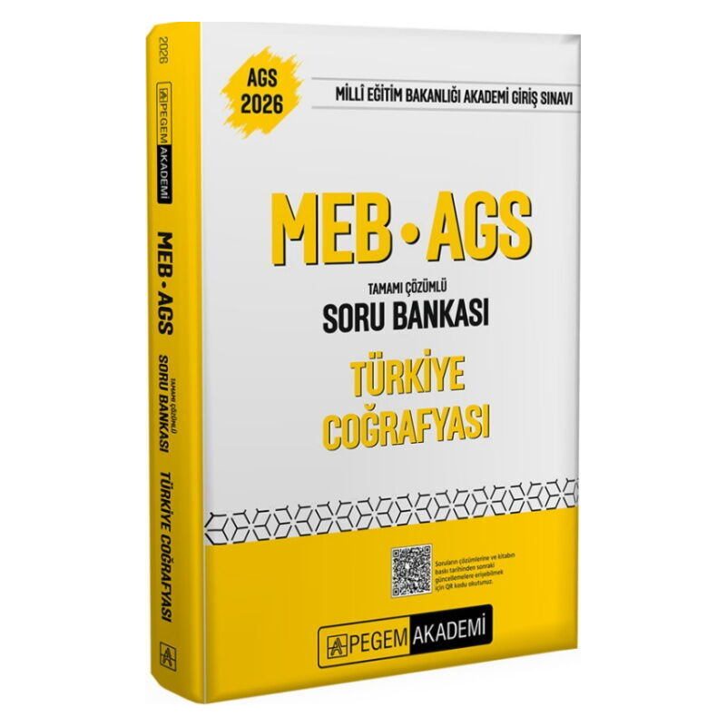 2026 MEB AGS Türkiye Coğrafyası Tamamı Çözümlü Soru Bankası Pegem Yayınları