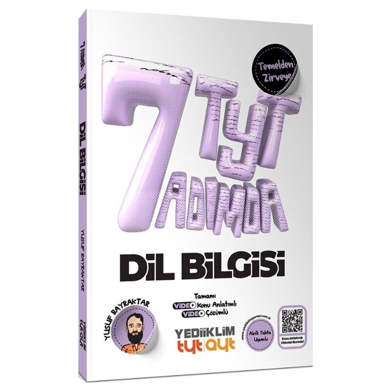 YKS TYT 7 Yedi Adımda Dil Bilgisi Konu Anlatımlı Soru Bankası Çözümlü Yediiklim Yayınları