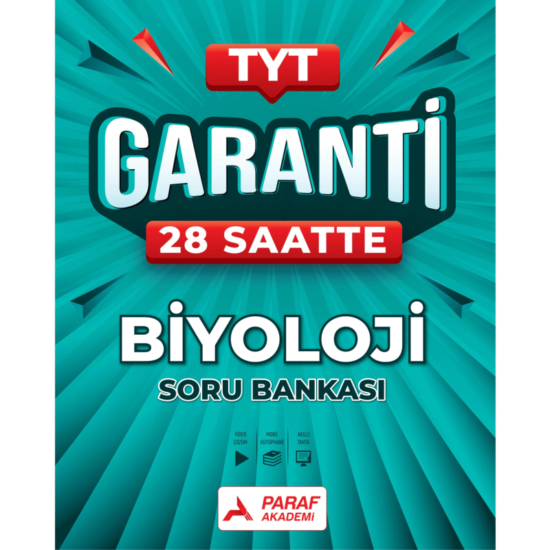 TYT Garanti 28 Saatte Biyoloji Soru Bankası Paraf Akademi
