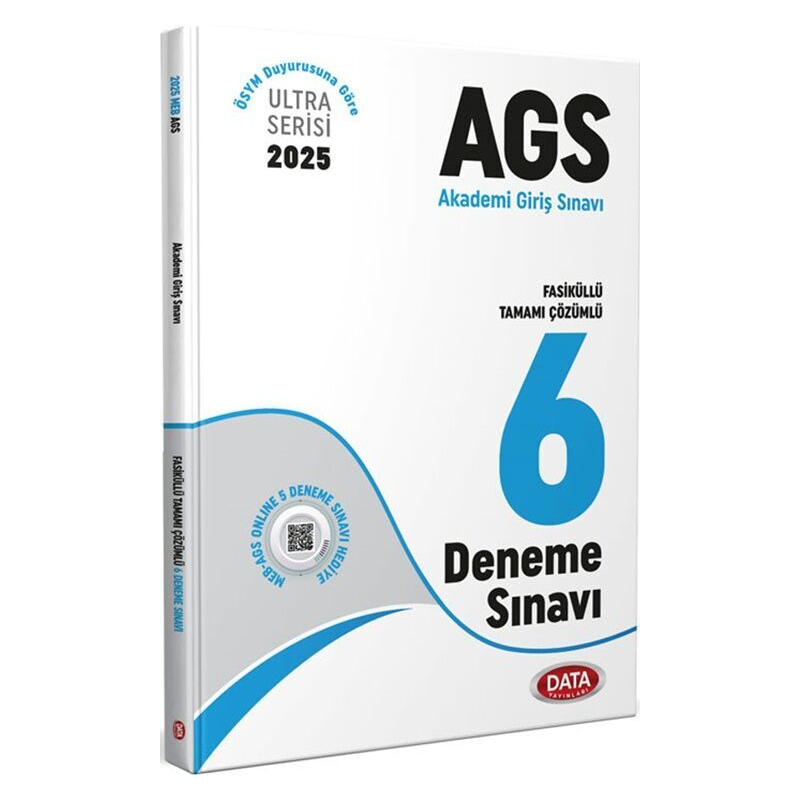 2025 MEB AGS Fasiküllü Tamamı Çözümlü 6 Deneme Sınavı Data Yayınları