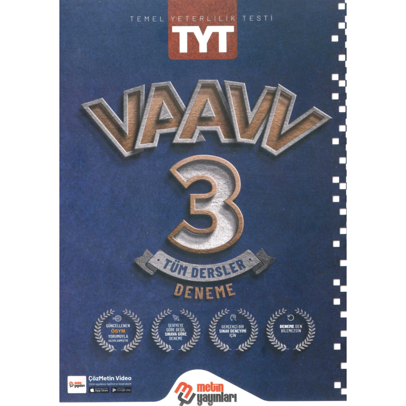 TYT Tüm Dersler Vaav 3 Genel Deneme