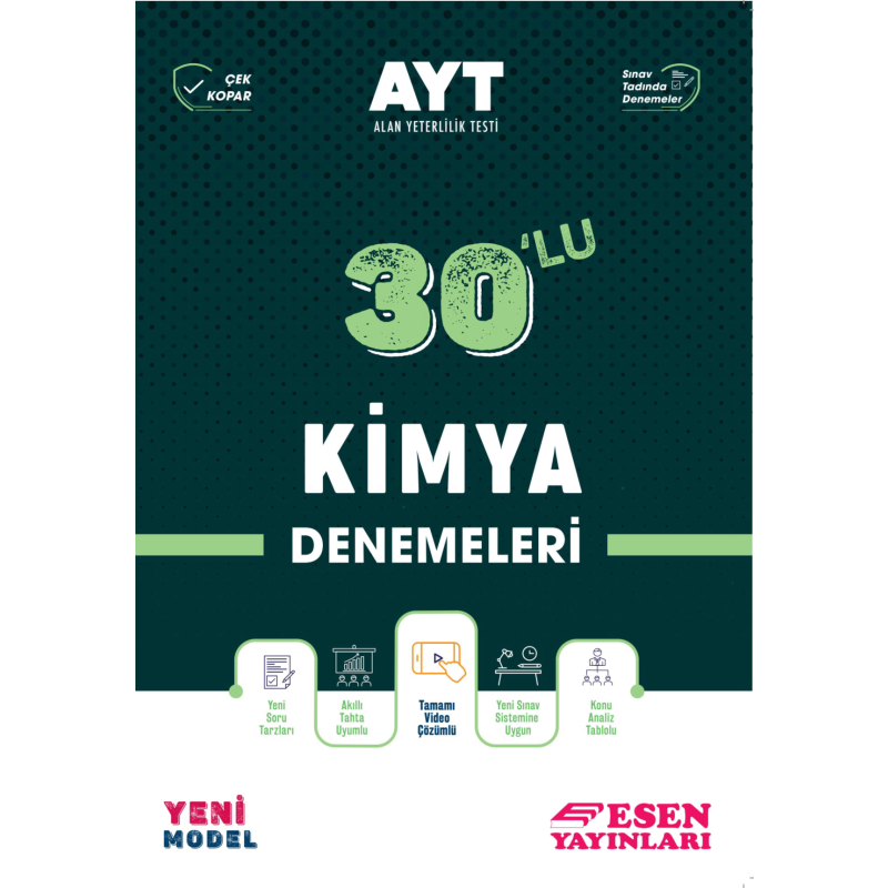 AYT 30'lu Kimya Denemeleri