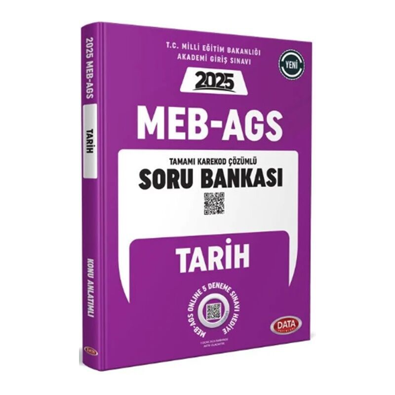 2025 MEB AGS Tarih Soru Bankası Çözümlü Data Yayınları