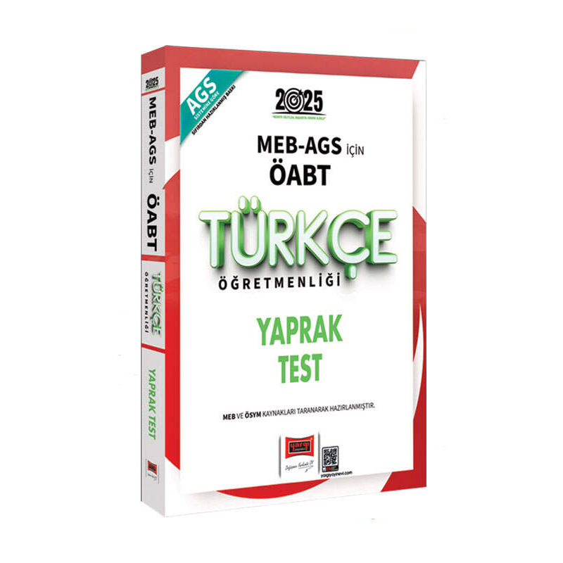 2025 MEB AGS ÖABT Türkçe Öğretmenliği Yaprak Test Yargı Yayınları