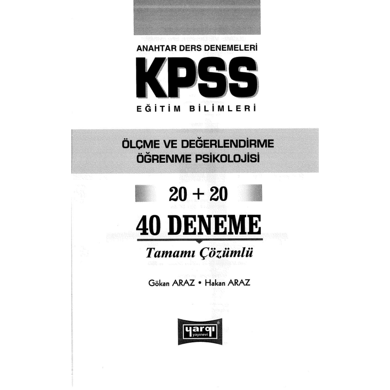 ÖLÇME VE ÖĞRENME 20+20