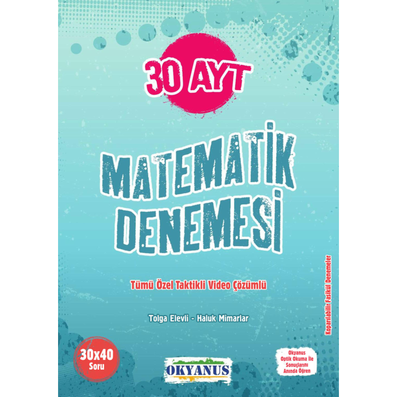 AYT Matematik 30 Deneme Okyanus Yayınları
