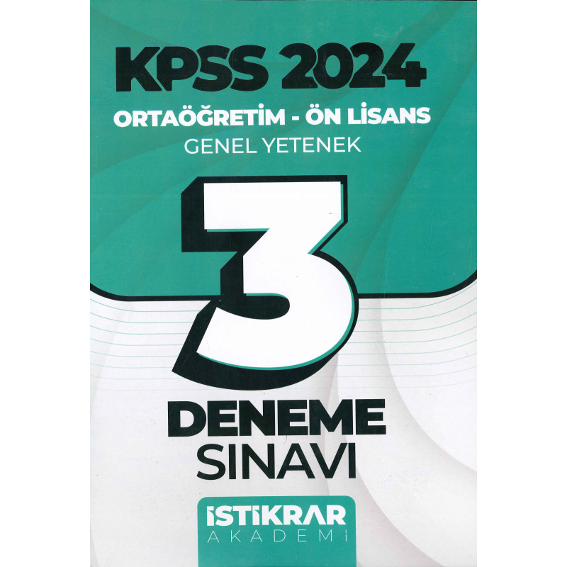 3 DENEME SINAVI GY GK