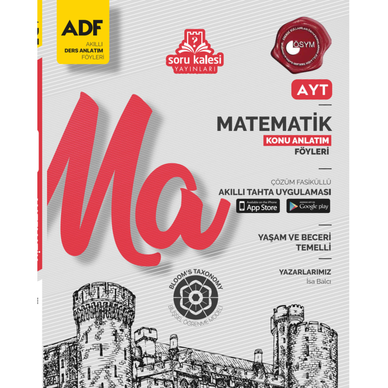 Soru Kalesi Yayınları AYT Matematik Konu Anlatım Föyü ADF