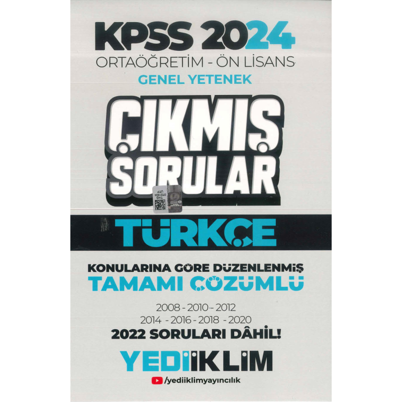 TÜRKÇE ÇIKMIŞ SORULAR 2008-2022 DAHİL TAMAMI ÇÖZÜMLÜ