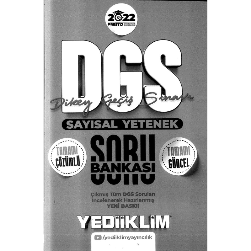 DGS SAYISAL YETENEK TAMAMI ÇÖZÜMLÜ SORU BANKASI