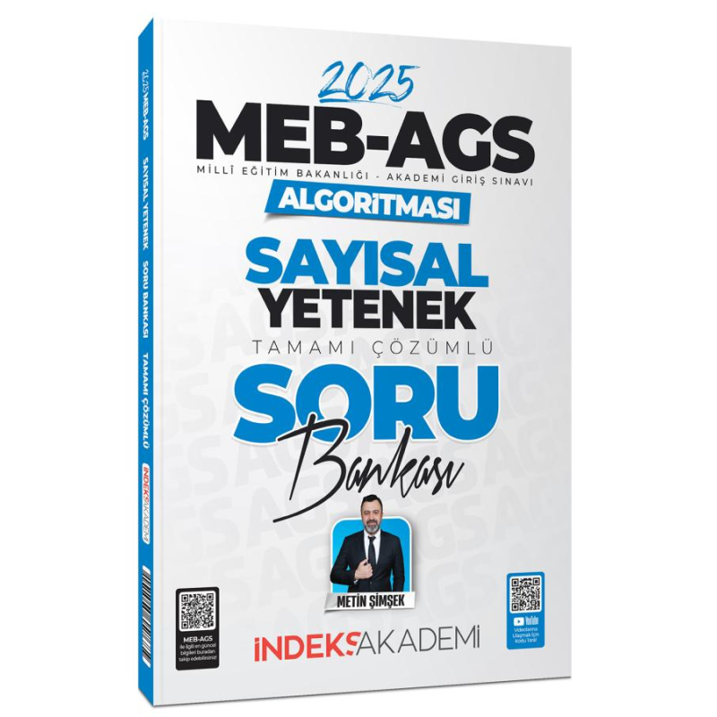 2025 MEB AGS Algoritması Sayısal Yetenek Soru Bankası Çözümlü İndeks Akademi Yayıncılık