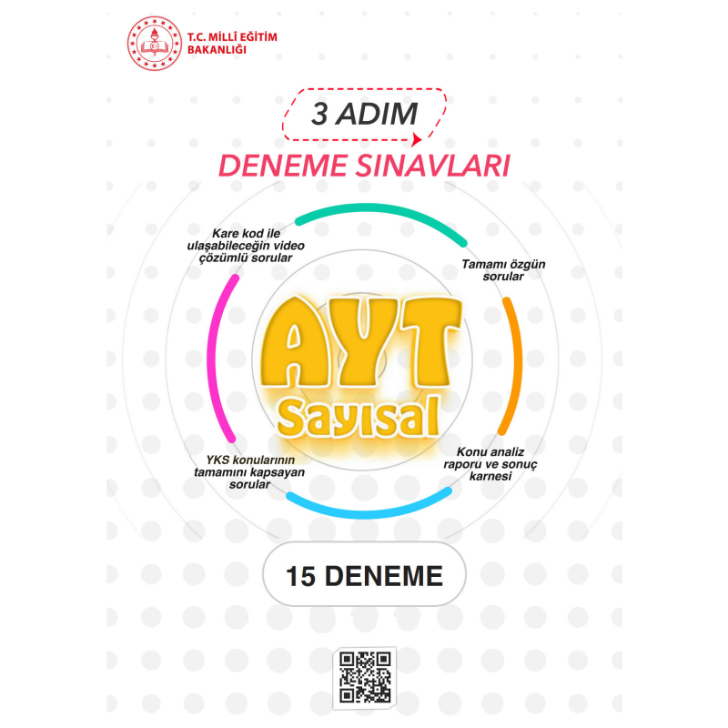 3 Adım Deneme Sınavları AYT SAYISAL 15 Deneme