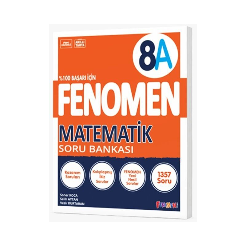 8. Sınıf Fenomen Matematik A Soru Bankası Fenomen Kitap
