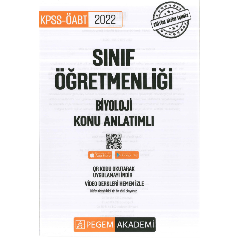 SINIF ÖĞRETMENLİĞİ BİYOLOJİ KONU ANLATIMLI