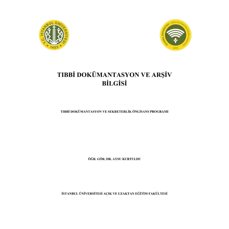 Tıbbi Dökümantasyon ve Arşiv Bilgisi