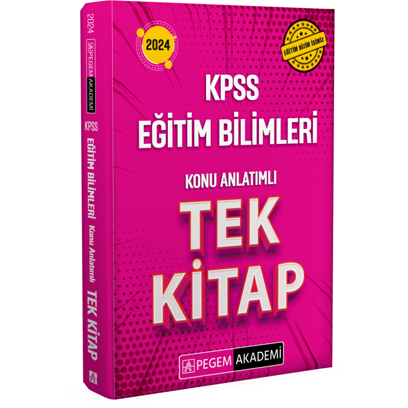 2024 KPSS Eğitim Bilimleri Konu Anlatımlı Tek Kitap
