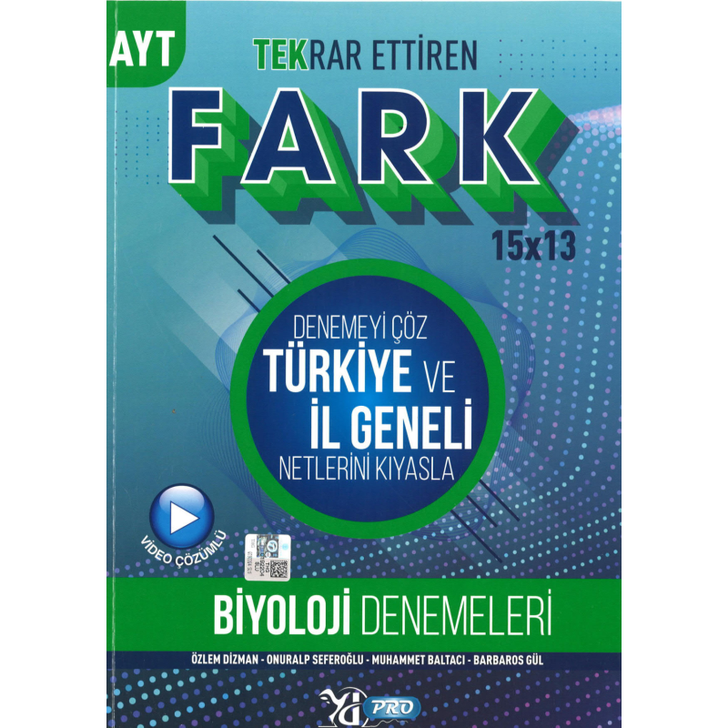 AYT Biyoloji Fark 15 x 13 Tekrar Ettiren Denemeleri