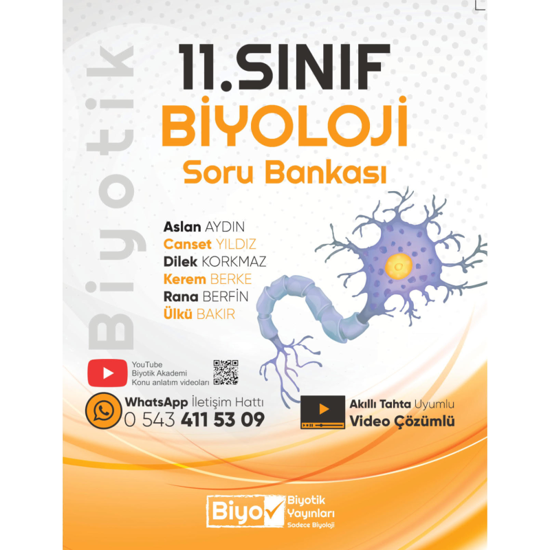 11. Sınıf Biyoloji Soru Bankası Biyotik Yayınları