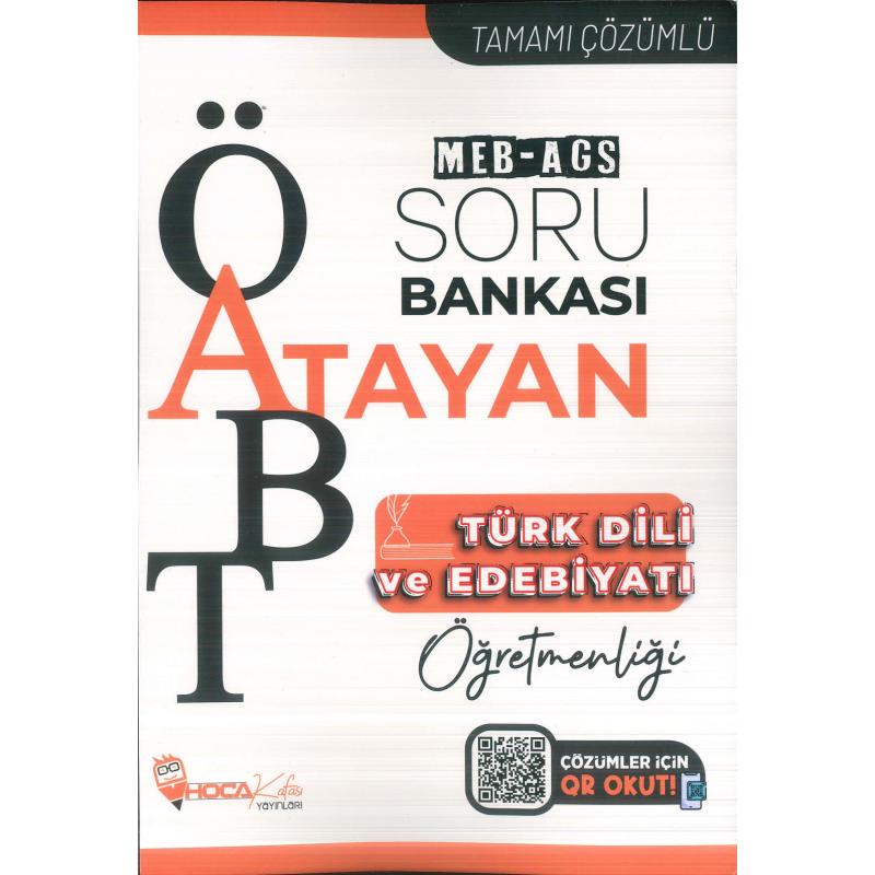 2025 ÖABT MEB-AGS Türk Dili ve Edebiyatı Öğretmenliği Atayan Soru Bankası Çözümlü Hoca Kafası Yayınları