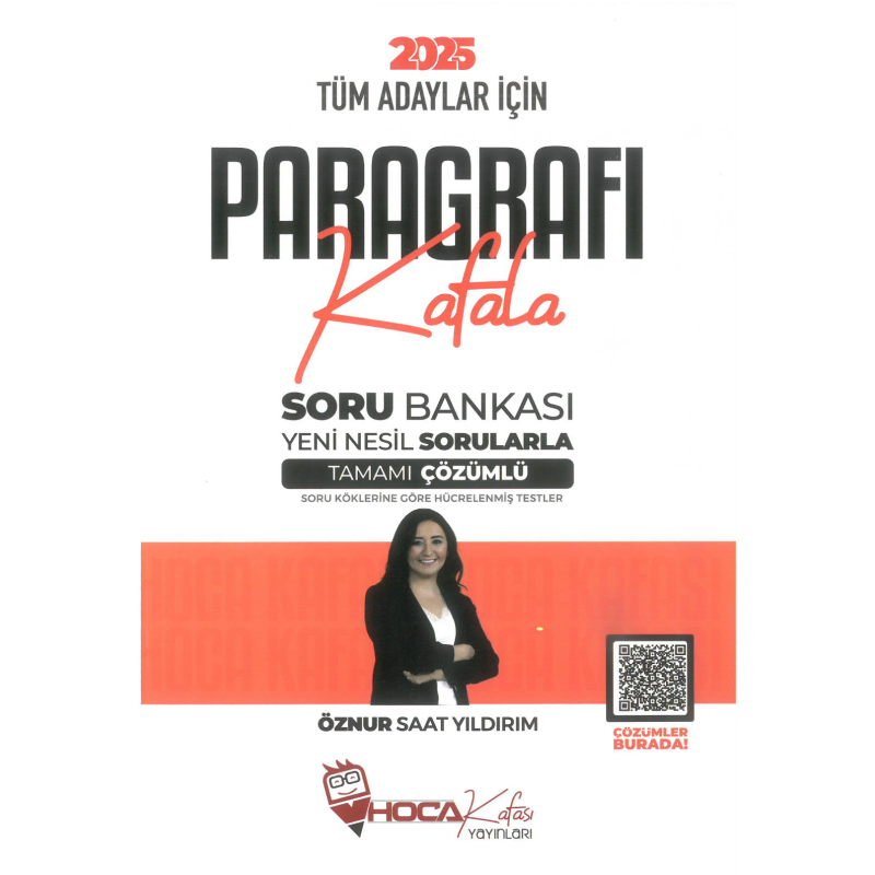2025 Tüm Adaylar İçin Paragrafı Kafala Soru Bankası Çözümlü Hoca Kafası Yayınları