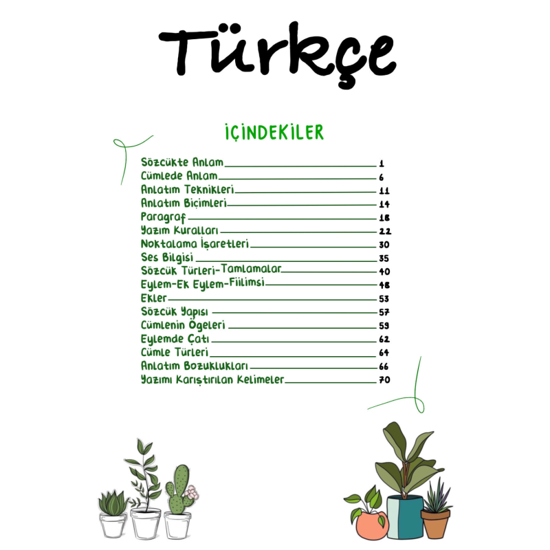 TYT Türkçe Vip Notlar Vin Kampüs