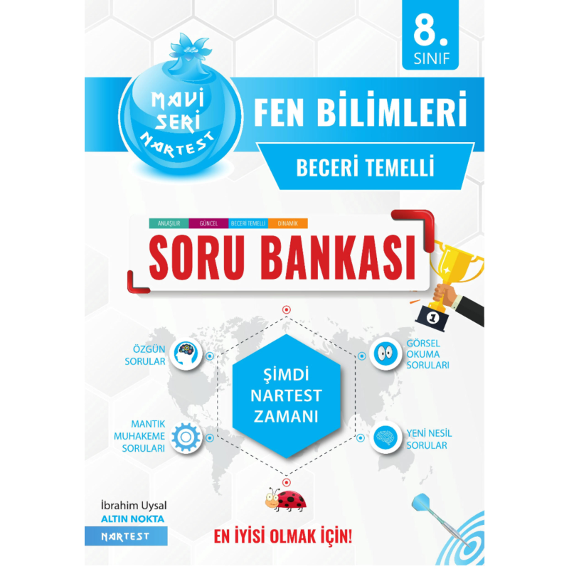 8. Sınıf Fen Bilimleri Mavi Soru Bankası Nartest Yayınları