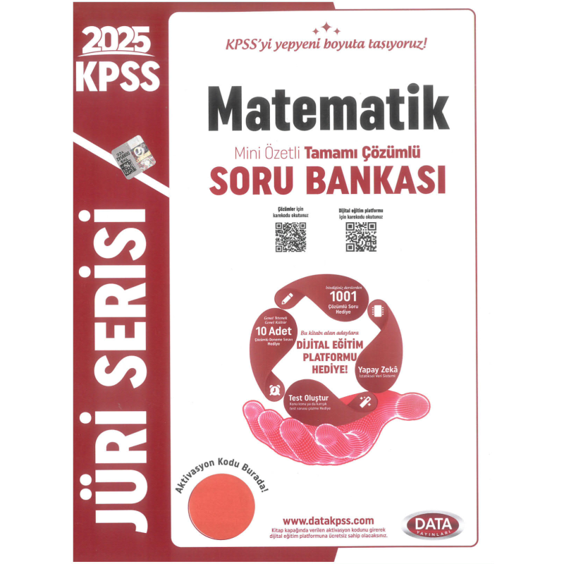2025 KPSS Jüri Serisi Matematik Mini Özetli Tamamı Çözümlü Soru Bankası Data Yayınları