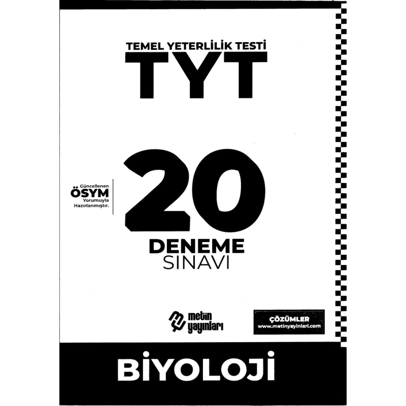 TYT Biyoloji 20 Deneme