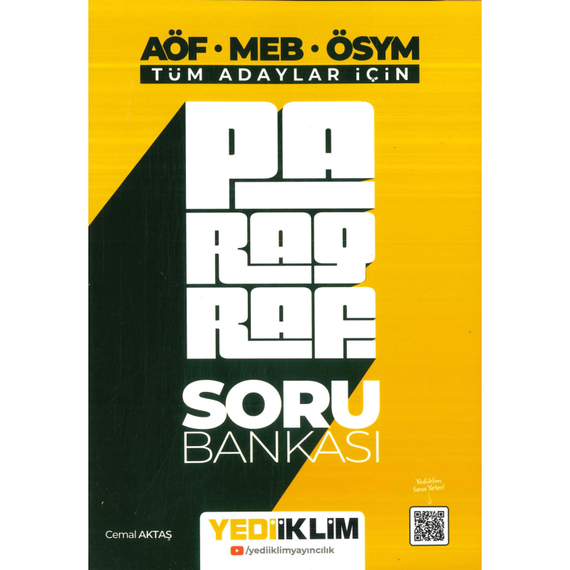 TÜM ADAYLAR İÇİN PARAGRAF SORU BANKASI