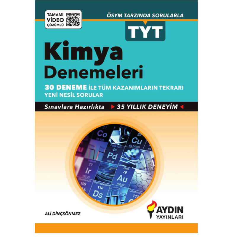 TYT Tamamı Video Çözümlü 30*7 Kimya Denemeleri Aydın Yayınları