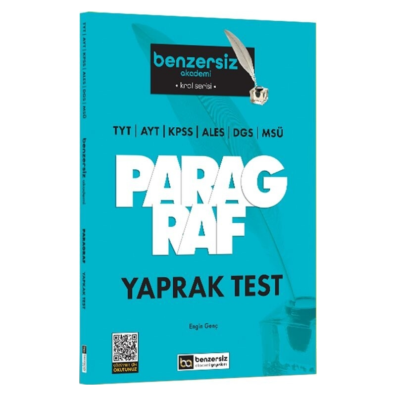 Kral Serisi Benzersiz Paragraf Yaprak Test Benzersiz Akademi Yayınları