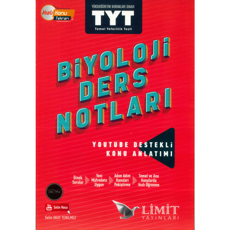 TYT Biyoloji Ders Notları Limit Yayınları
