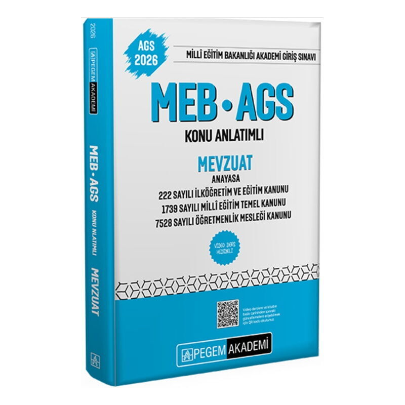 2026 MEB-AGS Konu Anlatımlı Mevzuat Pegem Akademi Yayıncılık
