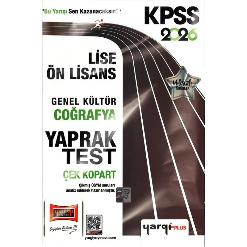 2026 KPSS Lise Ön Lisans Genel Kültür Coğrafya Çek Kopart Yaprak Test Yargı Yayınları
