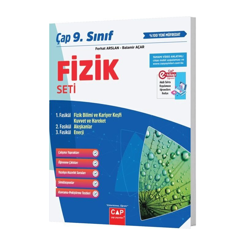 Çap Yayınları 9. Sınıf Fizik Fasikülleri