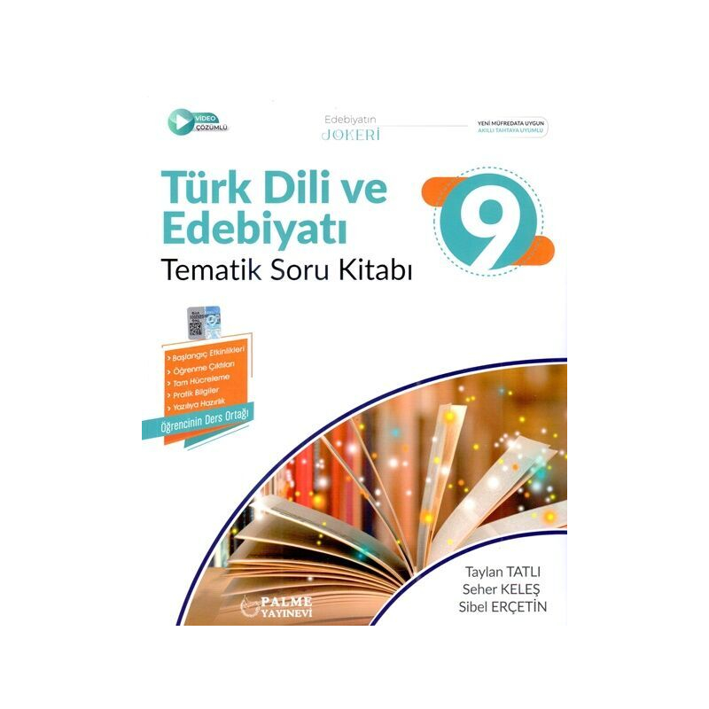 9. Sınıf Türk Dili ve Edebiyatı Tematik Soru Kitabı Palme Yayınları