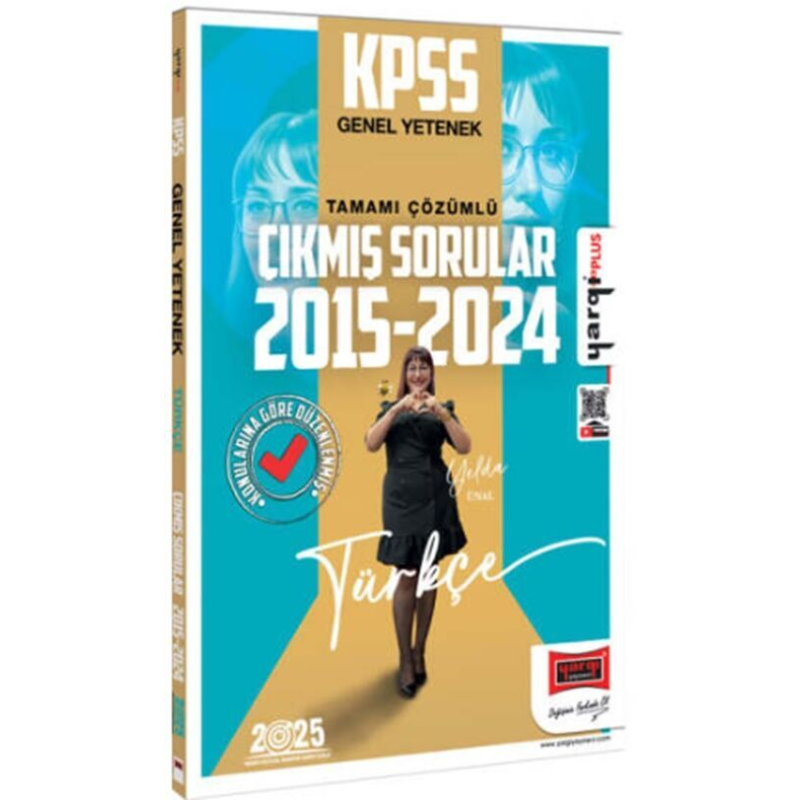 2025 KPSS Genel Yetenek Türkçe Konularına Göre Düzenlenmiş Tamamı Çözümlü Çıkmış Sorular 2015 - 2024 Yargı Yayınları