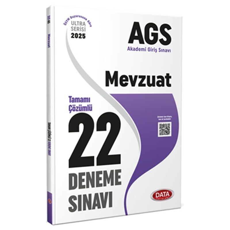 2025 AGS Mevzuat Tamamı Çözümlü 22 Deneme Sınavı Data Yayınları