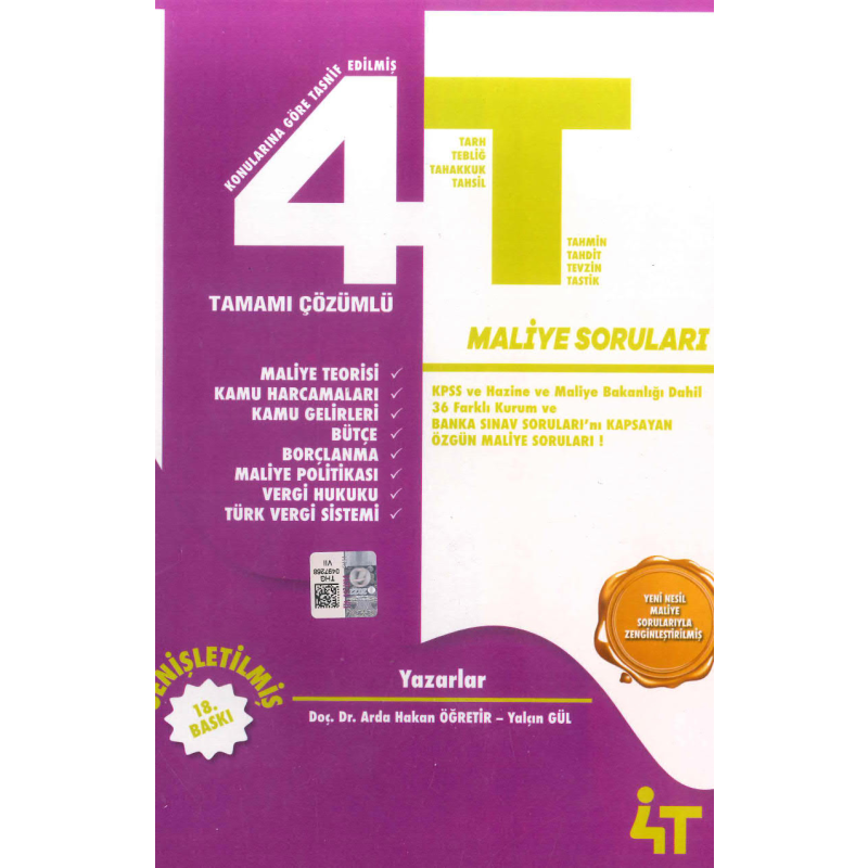 Maliye Soruları 4T Yayınevi