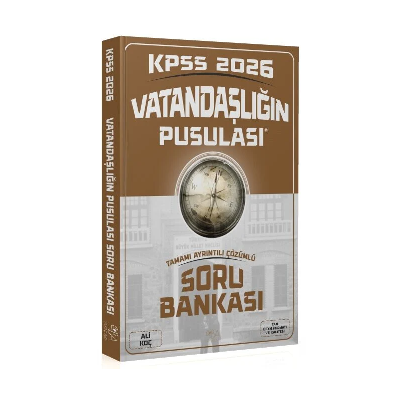 2026 KPSS Vatandaşlık Vatandaşlığın Pusulası Soru Bankası Çözümlü CBA Yayınları
