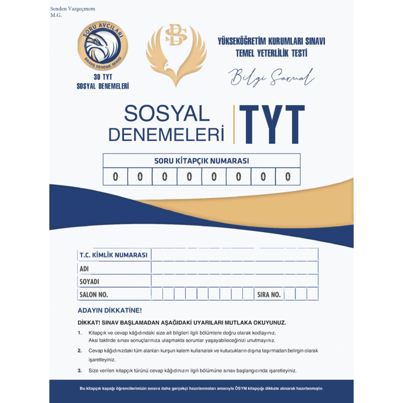 TYT Sosyal Denemeleri Bilgi Sarmal