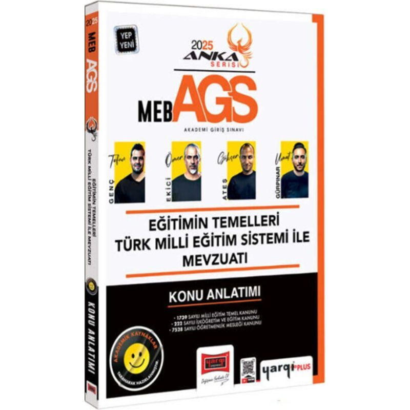 2025 MEB-AGS Eğitimin Temelleri ve Türk Milli Eğitim Sistemi ile Mevzuatı Konu Anlatımı Anka Serisi Yargı Yayınları