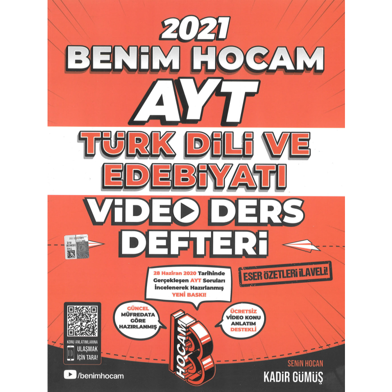 AYT TÜRK DİLİ VE EDEBİYATI VİDEO DERS DEFTERİ