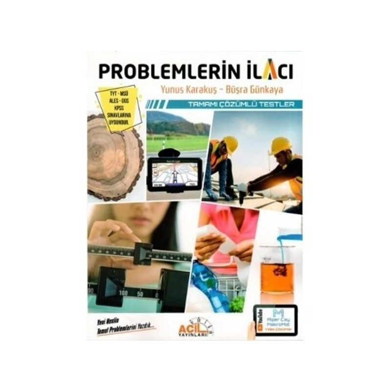 YKS TYT MSÜ KPSS Problemlerin İlacı Tamamı Çözümlü Testler Acil Yayınları