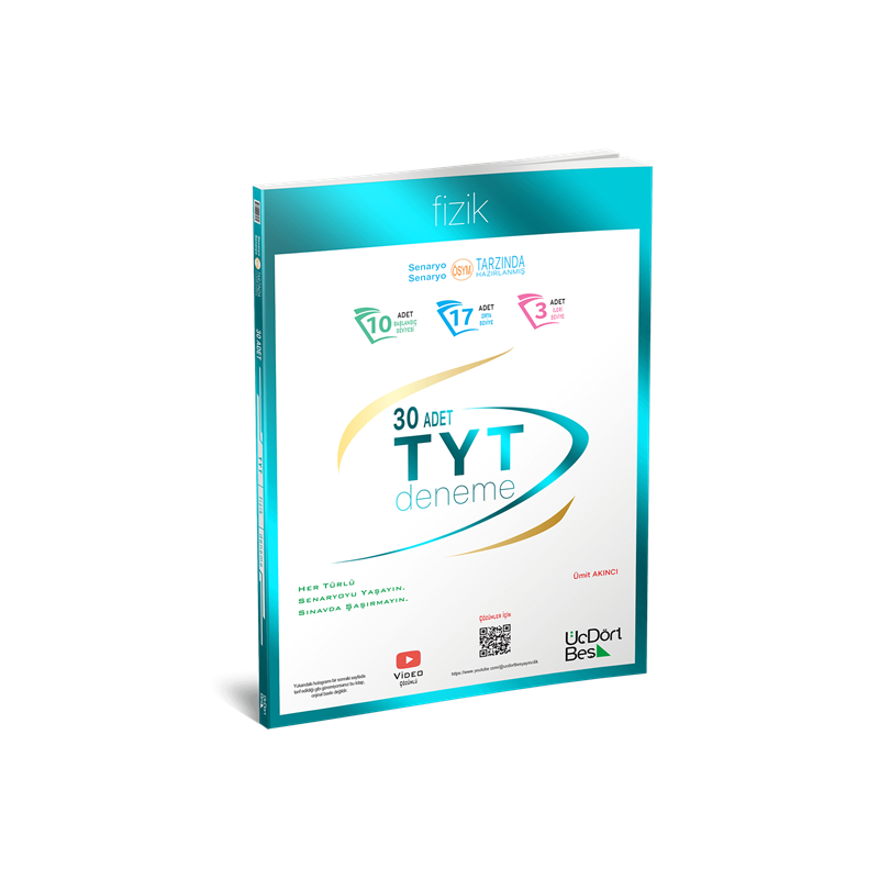 TYT Fizik 30 Deneme Üç Dört Beş Yayınları